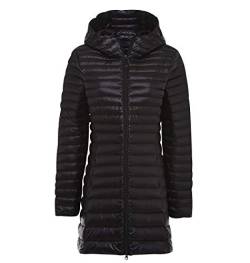 Leichte Daunenjacke Damen Lang Leichter Daunenmantel Damen Ultraleichte Daunenjacken Damen Packbar Lange Leicht Steppjacke Lightweight Steppmantel Federleichte Daunen Mantel Für Frauen Schwarz M von Peuignao