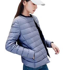 Leichte Daunenjacke Damen Leicht Puffer Jacke Federleichte Dünne Packbare Leichter Daunenmantel Damen Lightweight Steppjacke Übergangsjacke Puffer Mantel Down Jacket Daunen Women Pufferjacke Blau M von Peuignao