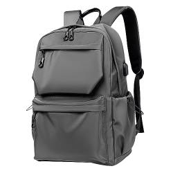 Rucksack Jugendliche Jungen Schulrucksack Oberstufe Jungen Rucksack Schule Teenager Schultasche Jungen School Bag Backpack Uni Rucksack Herren Groß Freizeitrucksack Studenten Teen Laptop Rucksack Grau von Peuignao