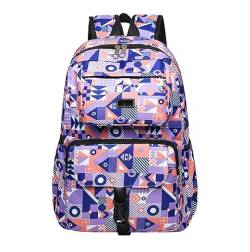 Rucksack Schule Mädchen Schulrucksack Mädchen Teenager Schultasche Damen Cute Primary School Bag Backpack Uni Rucksack Groß Freizeitrucksack Teen Jugendliche Mädchen Schulrucksack Oberstufe Mädc Lila von Peuignao