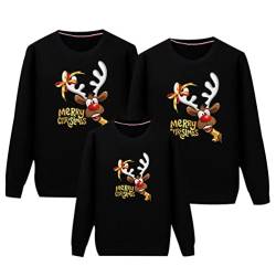 Weihnachtspulli Familie Set Weihnachtspullover Familie Familien-Weihnachtspullover Weihnachts Familien Ugly Weihnachtspullover Merry Christmas Family Pullover Pulli Weihnachten Familie Reindeer von Peuignao