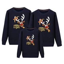 Weihnachtspulli Familie Set Weihnachtspullover Familie Familien-Weihnachtspullover Weihnachts Familien Ugly Weihnachtspullover Merry Christmas Family Pullover Pulli Weihnachten Familie Reindeer von Peuignao