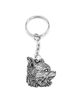 Pewter Chihauhau Dog Keyring, Custom metal Handmade key ring Premium Gift keychain for Men Women Dogs von Pewter