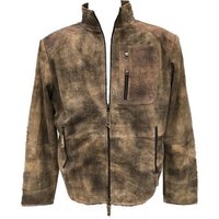 Pezzo D'oro Lederjacke Herrenlederjacke,Velourleder, Lammnappaleder in antik Finish, Farbe olivbraun, auch in großen Größen bis Gr 62 von Pezzo D'oro