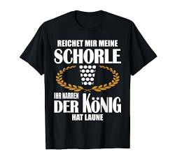 Der König hat Laune - Pfälzer Dubbeglas Weinschorle Geschenk T-Shirt von Pfalzpower Weinfest