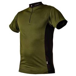 Pfanner Funktionsshirt Zipp-Neck Kurzarm, Farbe:Oliv, Größe:M von Pfanner