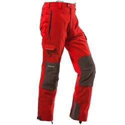 Pfanner Gladiator Hose Outdoorhose Herren Funktionshose extrem widerstandsfähig Kevlar® verstärkt Cocona® Funktionsfutter reissfest atmungsaktiv, Farbe:rot, Größe:L (langgr.) von Pfanner