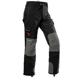 Pfanner Gladiator Hose Outdoorhose Herren Funktionshose extrem widerstandsfähig Kevlar® verstärkt Cocona® Funktionsfutter reissfest atmungsaktiv, Farbe:schwarz, Größe:L von Pfanner