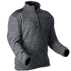 Pfanner Warmer Pullover aus gestricktem Fleece 101110, Farbe:grau, Größe:S von Pfanner