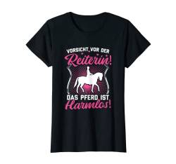 Pferde Shirt Mädchen Reiter Geschenk Damen Reiterin Spruch T-Shirt von Pferde Geschenk & Reiter Shirt für Damen & Mädchen