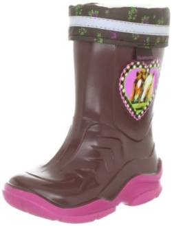 Pferdefreunde Mädchen 120078 Schlupfstiefel, Braun (Marone/Fuchsia 2), 30 von Pferdefreunde