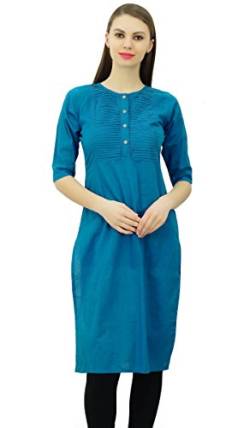 Phagun Baumwolle Designer Kurta Frauen Ethnisch Top Tunika Indian Kleid Gerade Kurti von Phagun