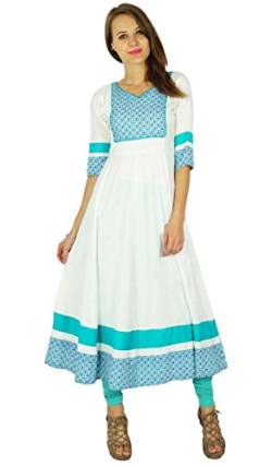 Phagun Bollywood Kurta indische Designer Frauen Ethnische Kurti Baumwolle Tunika-Kleid von Phagun