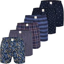 Herren Boxer Multipack Classic Checks Baumwolle Boxershorts gewebt Web Webboxer Unterhosen Phil & Co. - Mix16 - M von Phil & Co. Berlin