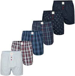 Herren Boxer Multipack Classic Checks Baumwolle Boxershorts gewebt Web Webboxer Unterhosen Phil & Co. - Mix9 - L von Phil & Co. Berlin