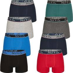 Phil & Co. Berlin 8 Pack Herren Boxershort Jersey desortierter Farbmix, Farbe:Mehrfarbig, Grösse:XXL von Phil & Co. Berlin