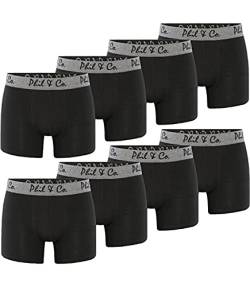 Phil & Co. Berlin 8er Pack Herren Unterhosen Retropants Trunks Boxershorts aus Baumwolle Retroshorts Boxer Schwarz Größe XL Schwarz Größe XL von Phil & Co. Berlin