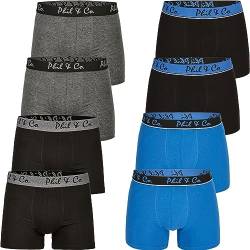 Phil & Co. Berlin 8er Pack Jersey Boxershorts Trunk Short Pant Farbwahl, Farbe:Design 11, Grösse:XL von Phil & Co. Berlin