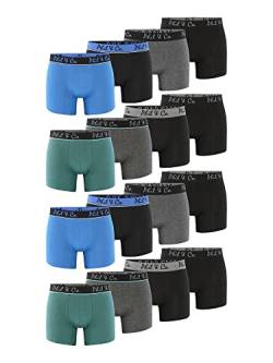 Phil & Co. Berlin Herren Boxer 16-Pack Herren Unterhosen Retropants Trunks Boxershorts aus Baumwolle Retroshorts Unterwäsche - Multicolor 3 - Größe 3XL von Phil & Co. Berlin