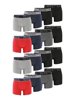 Premium Boxershorts Set 2er 8er 16er Pack Herren Set Männer Unterwäsche Unterhosen Men Retroshorts Boxer Baumwolle Trunks Jersey von Phil & Co. Berlin