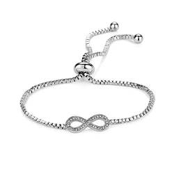 Infinity-Freundschafts-Armband mit Kristallen von Swarovski® in Geschenkbeutel von Philip Jones