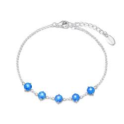 Philip Jones Synthetisches blaues Opal-Edelstein-Armband von Philip Jones