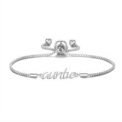 Philip Jones Versilbertes Tante-Armband mit Zircondia®-Kristallen von Philip Jones