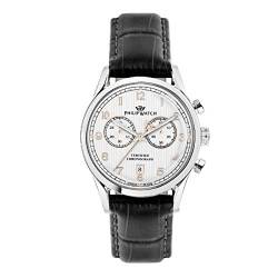 PHILIP WATCH Herren Chronograph Quarz Uhr mit Leder Armband R8271908006 von Philip Watch