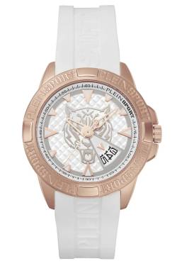 Philipp Plein PSFBA0723 Armbanduhr in Unisexgröße Touchdown Weiß/Roségoldfarben von Philipp Plein