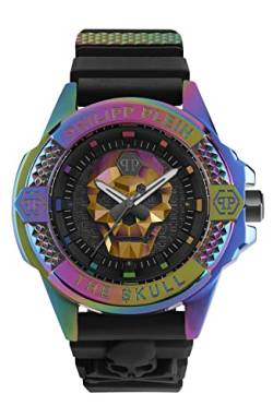 Philipp Plein Unisex Armbanduhr The $Kull Schwarz/Regenbogen PWAAA2123 von Philipp Plein