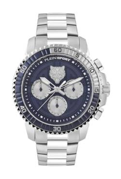 Plein Sport Herren Uhr Multifunktion Analog Quarz Powerlift PSPBA0723 Edelstahl von Philipp Plein