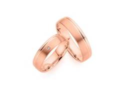 Trauring PHÖNIX "Schmuck Geschenk Gold 333 Ehering LIEBE versch. Varianten" Fingerringe Gr. 49, ohne Brillant, Roségold 333, 5,0 mm, rosegold (roségoldfarben) Trauringe von Phoenix