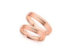 Trauring PHÖNIX "Schmuck Geschenk Gold 333 Ehering LIEBE versch. Varianten" Fingerringe Gr. 51, ohne Brillant, Roségold 333, 4,0 mm, rosegold (roségoldfarben) Trauringe von Phoenix