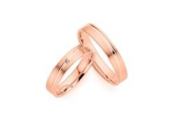 Trauring PHÖNIX "Schmuck Geschenk Gold 333 Ehering LIEBE versch. Varianten" Fingerringe Gr. 66, ohne Brillant, Roségold 333, 4,0 mm, rosegold (roségoldfarben) Trauringe von Phoenix