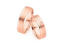 Trauring PHÖNIX "Schmuck Geschenk Gold 333 Ehering LIEBE versch. Varianten" Fingerringe Gr. 71, ohne Brillant, Roségold 333, 5,0 mm, rosegold (roségoldfarben) Trauringe von Phoenix