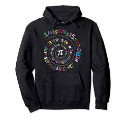Pi Day Shirt Spiral Pi Color Numbers Teacher Student Pullover Hoodie von Pi Day Math Gifts &Zoo
