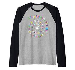 Pi Day Shirt Spiral Pi Color Numbers Teacher Student Raglan von Pi Day Math Gifts &Zoo