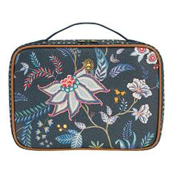 Beauty Case Square Large Flower Festival Dark Blue 27x19x10cm von PiP Studio