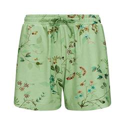 PiP Studio Damen Kurze Pyjamahose Loungehose Short Trousers Bob Kawai Flower, Farbe:Grün, Artikel:-Kawai Flower Light Green, Größe:L von PiP Studio