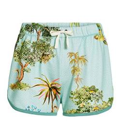 PiP Studio Damen Pyjamahose kurz Shorts Bali Short Trousers 51.501, Farbe:Blau, Wäschegröße:S, Artikel:-C'est la Tree Blue von PiP Studio