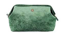 Pip Studio Kosmetiktasche Velvet Quilted | Green - 30 x 20,7 x 13,8 cm von PiP Studio