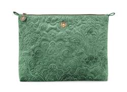 Pip Studio Kosmetiktasche Velvet Quilted | Green - 30 x 22 x 1 cm von PiP Studio