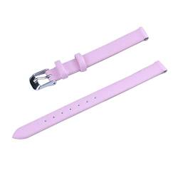 Uhrenarmbänder, Uhrenarmband, 8 mm–22 mm, weiches, dünnes und schlankes Echtleder-Uhrenarmband, ersetzt hautfreundliches Uhrenarmband for Männer und Frauen, Zifferblatt-Quarzuhr ( Color : Roze , Size von PiWine