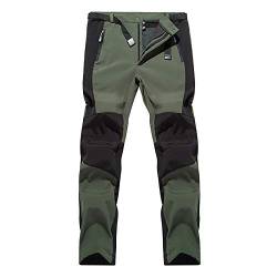 Pianshanzi Softshellhose Damen Wasserdicht Warm Outdoor Hose Fleece Gefütterte Softshell Wanderhose Trekkinghose Thermo Skihose Winter Funktionshose Fahrrad Arbeitshose Schneehose Langlaufhose von Pianshanzi