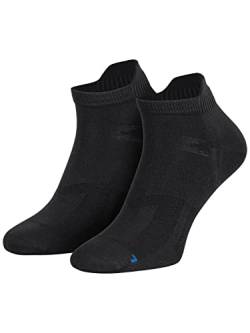 Laufsocken I 3 Paar I Damen & Herren I Atmungsaktive Antiblasen Sportsocken I Für Freizeit- & Profiläufer I schwarz 35-38 von Piarini