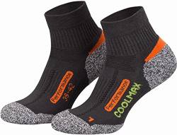 Piarini 2 Paar Coolmax Wandersocken Trekkingsocken Jagdsocken kurz - anthrazit 39-42 von Piarini