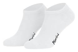 Piarini 47-50/8 Paar Sneaker-Socken Sportsocken Baumwolle ohne Naht kurz Damen Herren Weiß von Piarini