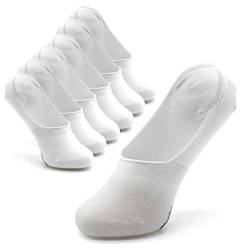 Piarini 6 Paar Invisible Socks Unsichtbare Füßlinge Damen Frauen Mädchen Sneakersocken weiß 35 36 37 38 von Piarini