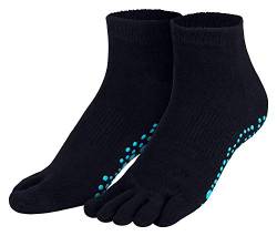 Piarini marine 1 Paar Zehensocken kurz ABS Socken aus Baumwolle Socken Yoga Tanzen Pilates Fitness 35 36 37 38 von Piarini