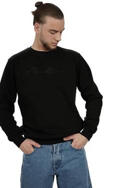 Picaldi® Sweatshirt Signature | Streetwear Sport Casual Pullover | Rundhalsausschnitt (L, Black) von Picaldi